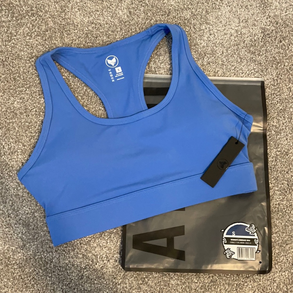 NWT Small Alpha Forward Embrace Sports Bra in Cobalt Blue